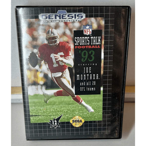 NFL Sports Talk Football '93 Starring Joe Montana (Sega Genesis, 1992) CIB - Picture 2 of 7